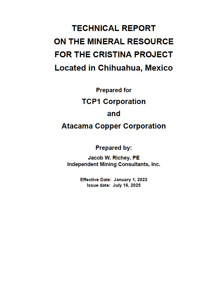 N I43-101 Technical Report - Cristina